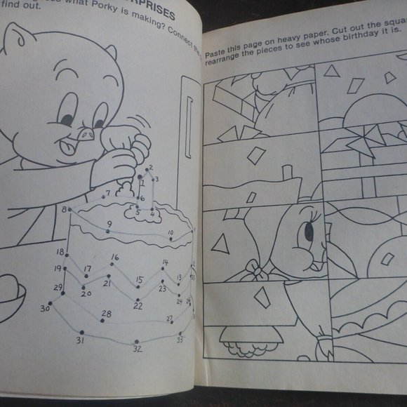 Vintage 1979 Whitman WB Looney Tunes Bugs Bunny & Friends Fun Book - Picture 4 of 8